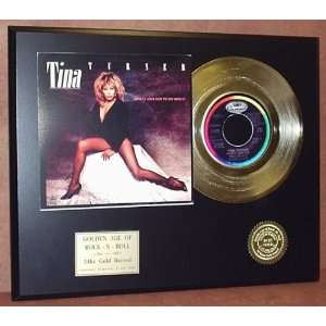  Tina Turner 24kt 45 Gold Record & Original Sleeve Art LTD 
