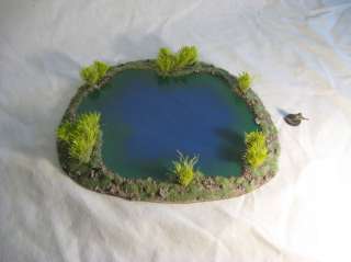 Terrain for Wargames: Beautiful 15mm Pond with Reeds!  