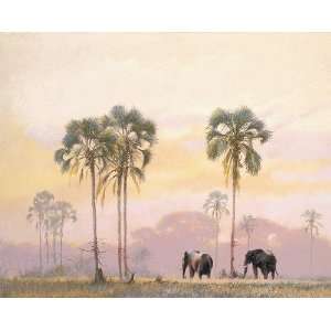 Brewster Round the World 259 72010 Pre pasted Wall Mural Elephant Walk 