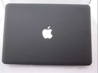 Black Rubberized Hard Case Cover For Macbook Pro 15inch  