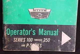 Ford Truck Operators Manual Series 100 through 350 & P Series 1963 
