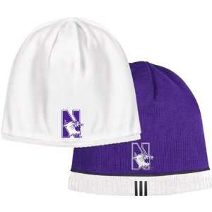 Northwestern Wildcats Player Sideline Reversible Knit Hat