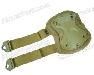 Tactical X Shape Knee&Elbow Protective Pads Set   Tan2  