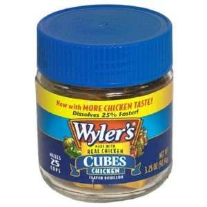 Wylers Bouillon Cubes, Chicken, 2 oz Jars, 24 pk  Grocery 