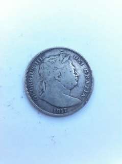 Antique Silver Coin GEORGIUS III 1817  