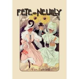  Fete de Neuilly 28x42 Giclee on Canvas: Home & Kitchen