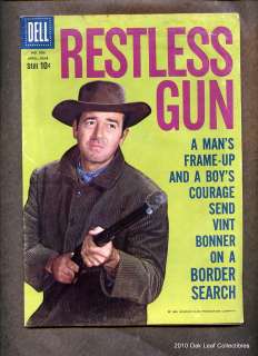 1959 DELL Western comic Restless Gun photo cover FC 986  