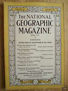 National Geographic Magazine June 1927  
