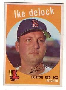 1959 Topps #437 Ike Delock Boston Red Sox ex  