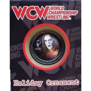 1998 TNA WWE WCW WWF Wrestling Glass Christmas Tree Ornament Ball 