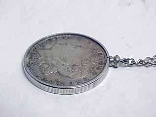 1921 S Morgan Silver $1 Dollar Necklace Pendant 7837  