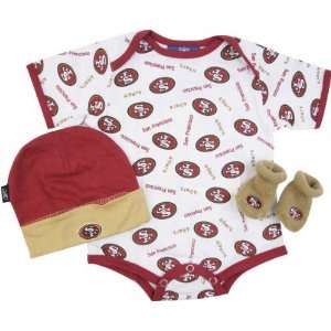 San Francisco 49ers Newborn 0 3 Month Booty Gift Set:  