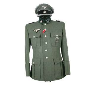  Ww2 Field grey German M35 Officer Gabardine Jacket: Toys 