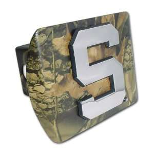  Spartans Camo with Chrome Block S Emblem NCAA College Sports 