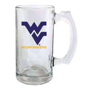  West Virginia Mountaineers Beer Mug 13oz Glass Sports 