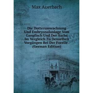   VorgÃ¤ngen Bei Der Forelle . (German Edition) Max Auerbach Books