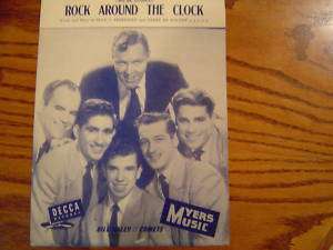 Sheet Music Rock Around the Clock, Bill Haley & 1950s  