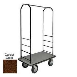  Easy Mover Bellman Cart Black, Brown Carpet, Black Bumper 