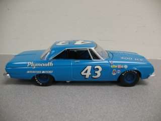 1964 Richard Petty #43 Plymouth Belvedere SIGNED  ToolBox  