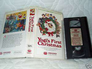 YOGIS FIRST CHRISTMAS VHS BEAR HANNA BARBERA CLAMSHELL  