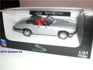 New RARE 1988 Jaguar XJ S.V12 Silver Diecast Car 1:43 093577488449 