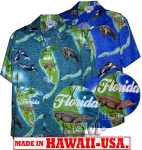 Sea World Gators Florida Tropical Shirts 410 3692 NEW Made in USA 