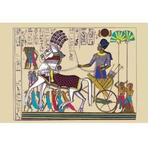   Ramses III Returning with his Prisoners 24x36 Giclee