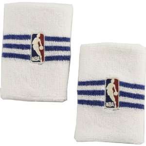  adidas White NBA Wrist Sweatbands