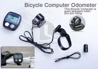 Water resistant Cycling Bicycle Bike 14 functions Computer Odometer 