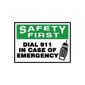  SAFETY FIRST Labels DIALL 911 IN CASE OF EMERGENCY (W 