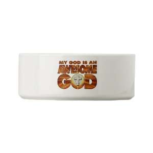    Dog Cat Food Water Bowl My God Is An Awesome God: Everything Else