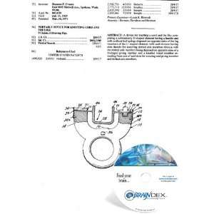   CD for PORTABLE DEVICE FOR KNOTTING CORD AND THE LIKE 