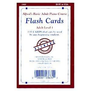  Alfreds Basic Adult Piano Course Flash Cards Musical 