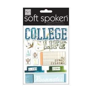   Soft Spoken Themed Embellishments, College Life Arts, Crafts & Sewing