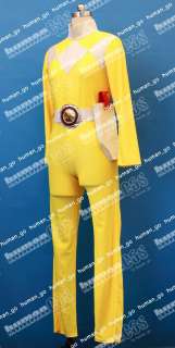 Yellow Ranger Cosplay Costume Size M (included Cuffs and Gloves 