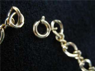   12 year 10K gold bracelet Charm Bell Telephone Anniversary pendent