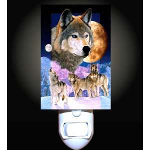  Celestial Wolves Decorative Night Light: Home Improvement