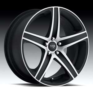   Niche Euro Black Wheels Rims 5x120 +35 / Acura TL RL CTS GTO G8  