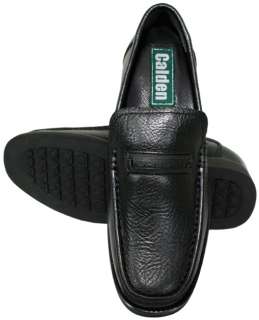 CALDEN K771709 3 Height Increase Black Slip On Loafers  