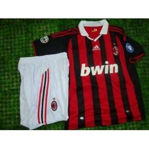 Milan home size L (kids size) soccer jersey  Sports 
