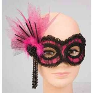  Neon Pink Lace Mask: Beauty