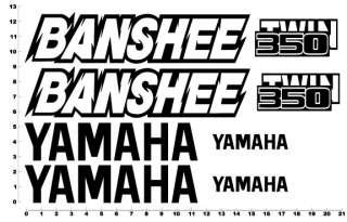 Yamaha Banshee Decals Graphics Stickers Twin 350  