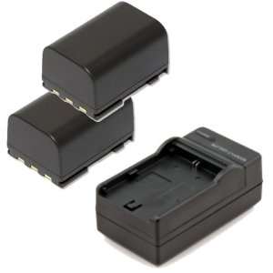  2 Canon BP 2L12 Replacement Battery Packs + Rapid Travel 