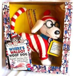  Wheres Waldo WOOF DOG DOLL PLUSH w/Magnifying Glass Toys 