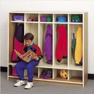   Childrens Locker with Cubbies Color Natural Wood 