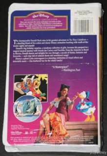 Disney Masterpiece The Three Caballeros VHS NEW SEALED 012257091038 