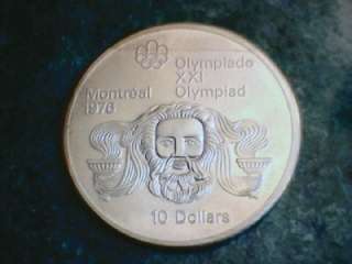 CANADA ELIZABETH II 10 DOLLARS 1974 1976 OLYMPIADE XXI  