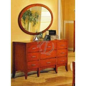   Style Dark Maple Finish Wood Bedroom Drawer Dresser Furniture & Decor