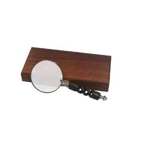    Magnifying Glass with Wood Box   Brown Handle: Home & Kitchen