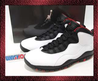2012 Nike Air Jordan X 10 Retro Chicago White Red Black US 8~12.5 